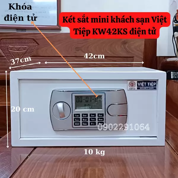 Két sắt khách sạn mini Việt Tiệp KW42KS điện tử