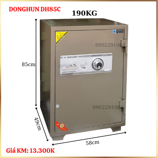 Két sắt nhập khẩu Donghun DH85C khóa cơ chống cháy