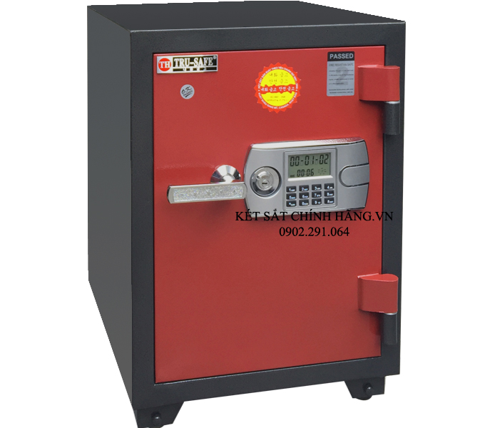Hình ảnh Két sắt trusafe TH666 khóa điện tử cánh màu đỏ cao cấp0