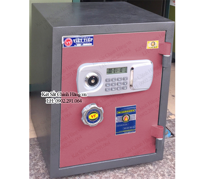 Hình ảnh Két sắt việt tiệp KVTE500 cánh màu đỏ0