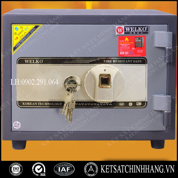 Hình ảnh Két sắt welko cánh đúc KS80 vân tay0