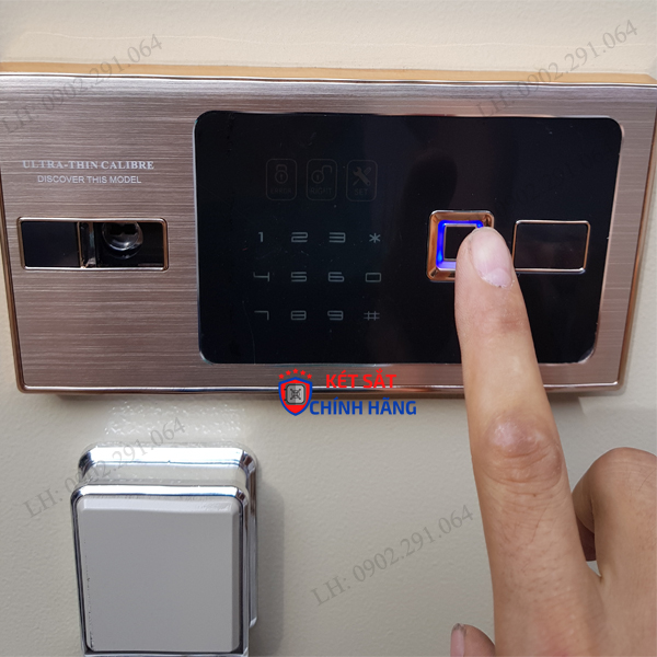 Nhận biết két sắt điện tử vân tay
