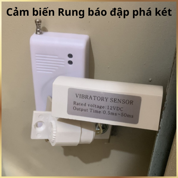 Cảm biến chấn động báo trộm đập phá két sắt