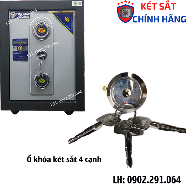 Cấu tạo ổ khóa két sắt chìa 4 cạnh
