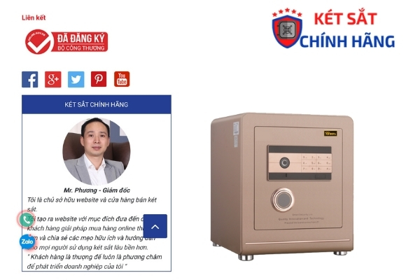 Két sắt mini điện tử chính hãng - an toàn - giá rẻ