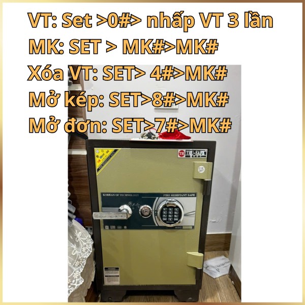Hướng dẫn sử dụng két sắt Hàn Quốc Trusafe TH635