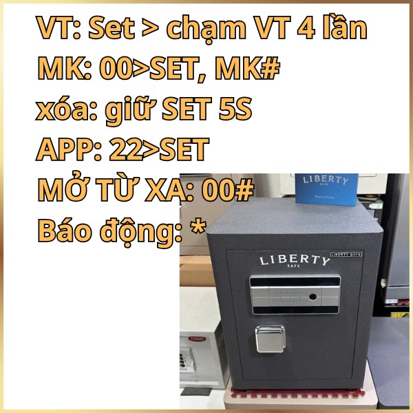 Hướng dẫn sử dụng Két sắt Liberty bản S