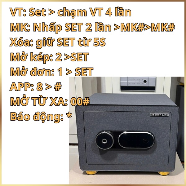 Tóm sắt HDSD két sắt Liberty LB30S