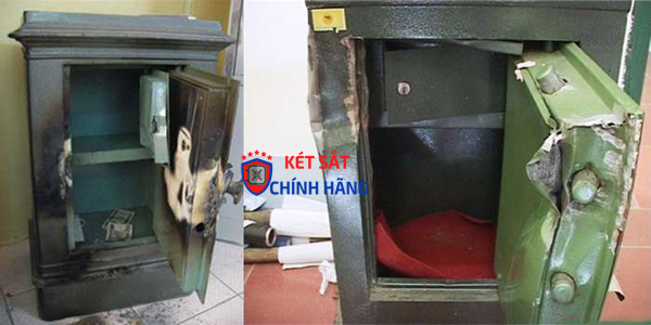 Két sắt 800K bị trộm phá hủy trong 1 phút