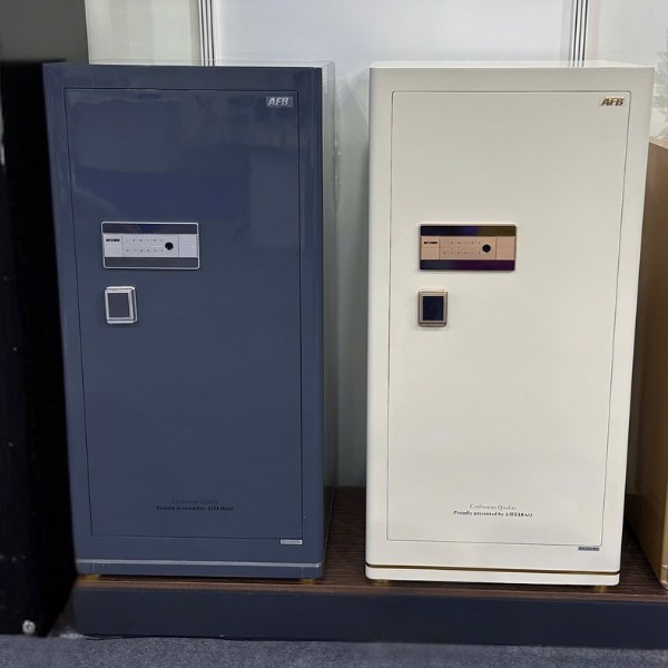 Hình ảnh Két sắt nhập khẩu AFB HK-A1D-100HM màu trắng có báo về điện thoại0