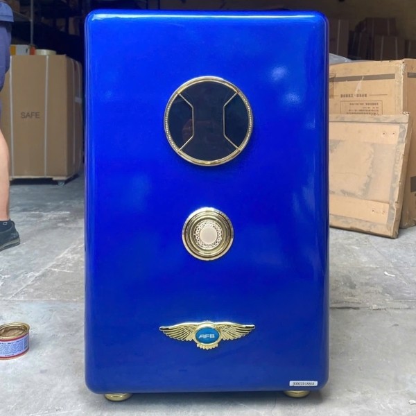 Hình ảnh Két sắt báo động về điện thoại Aifeibao HK-A1D-70ALS màu xanh0