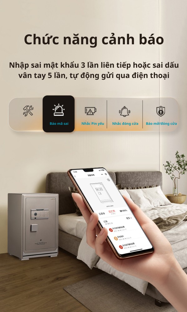 Két sắt AIPU thông minh với tính năng thông báo trực tiếp về smartphone