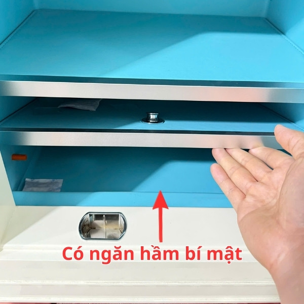 Két sắt AIPU có nội tất rộng, có ngăn hầm bí mật