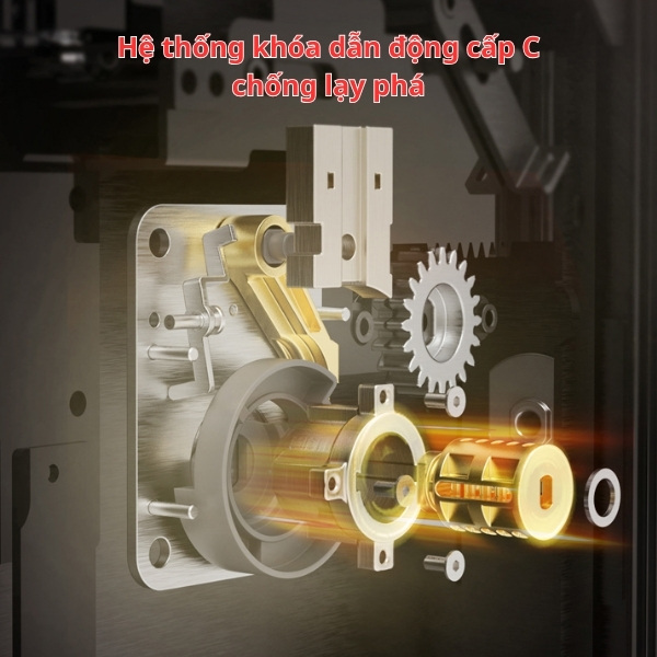 Két sắt Aipu trang bị hệ thống khóa dẫn động cấp C chống lạy phá