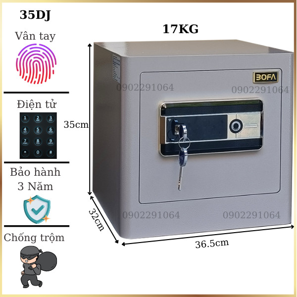 Két sắt Bofa 35DJ vân tay nhập khẩu chính hãng