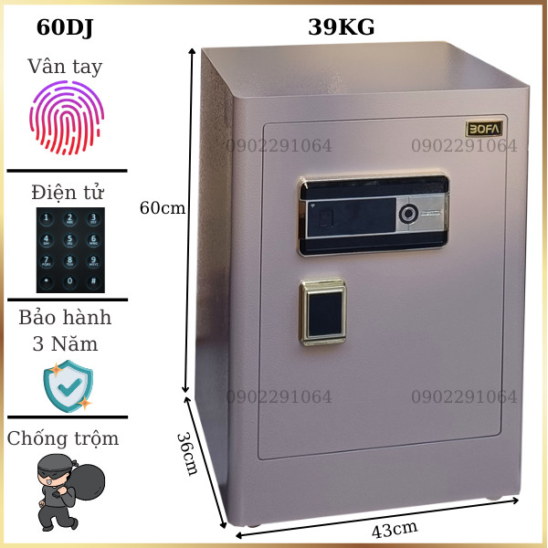 Két sắt Bofa 60DJ vân tay nhập khẩu chính hãng