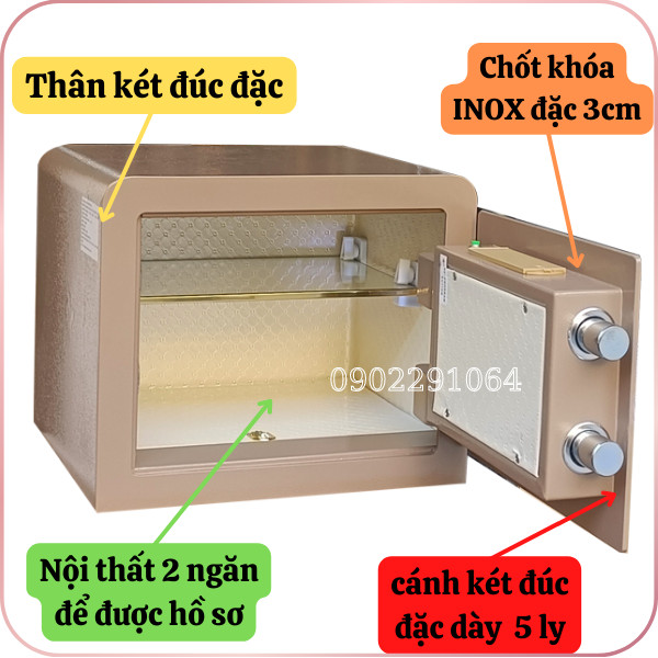 Hình ảnh Két sắt mini Bofa safe vân tay nhập khẩu cao cấp 30DY1