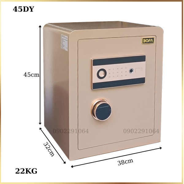Két sắt bofa 45DY mini vân tay điện tử