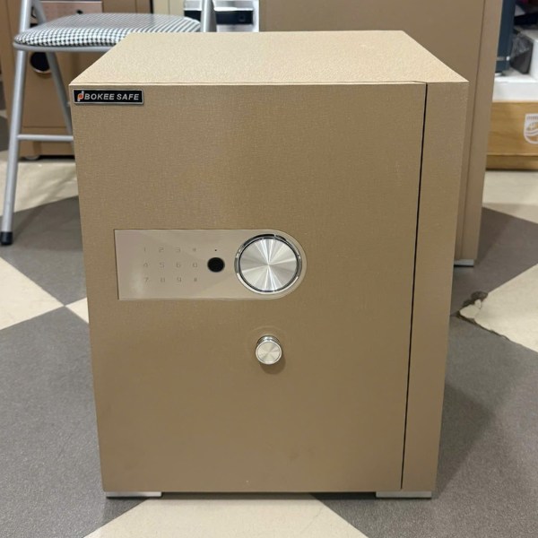 Két sắt Bokee BK50H màu vàng gold chống cháy kết nối điện thoại