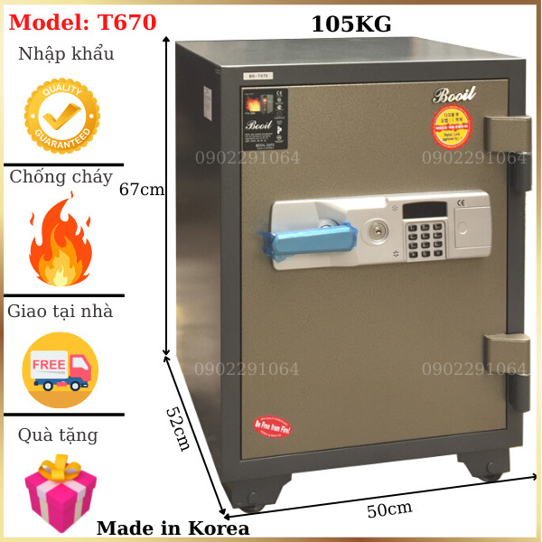 Hình ảnh Két sắt nhập khẩu Hàn Quốc Booil BS-T6702