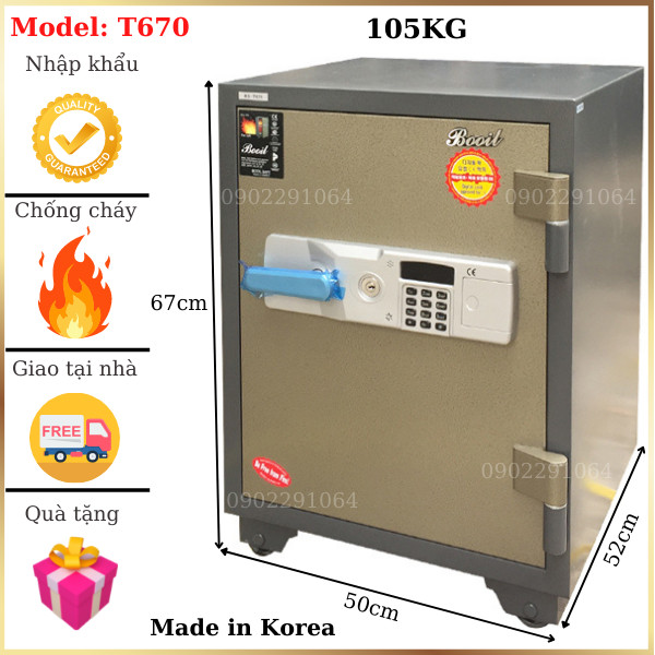 Hình ảnh Két sắt nhập khẩu Hàn Quốc Booil BS-T6700