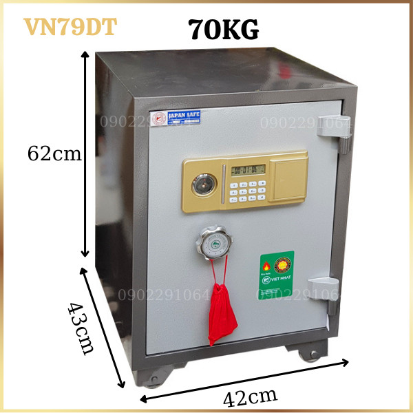 Hình ảnh Két sắt chống cháy Việt Nhật VN79DT điện tử cỡ trung2