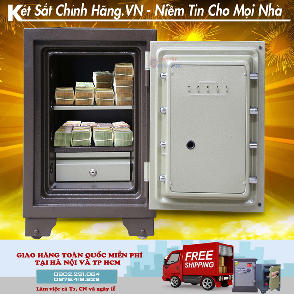 Hình ảnh Két sắt chống cháy Welko WE336DM khóa cơ đổi mã1