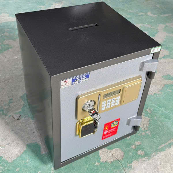 Hình ảnh Két sắt có khe bỏ tiền thu ngân KW58E CD lỗ mặt trước và trên nóc4