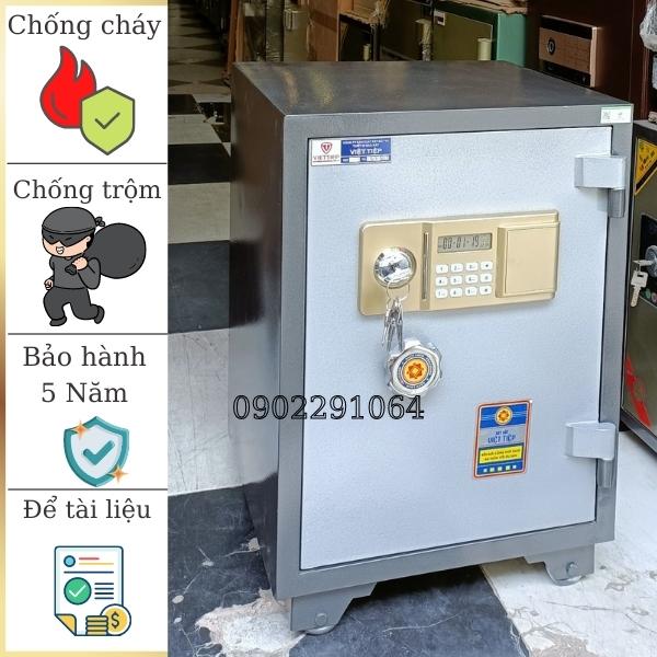 Két sắt việt tiệp chính hãng KW62E khóa điện tử có báo động chống cháy 