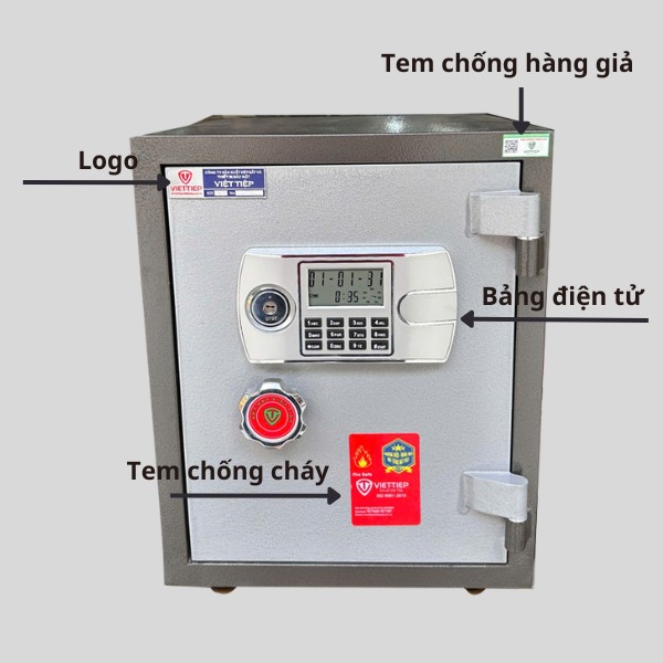 Nhận biết két sắt Việt Tiệp qua bảng điều khiển điện tử hộp PIN trong