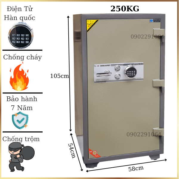 Két sắt chống cháy DONGHUN DH1000E điện tử cỡ lớn