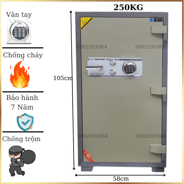 Hình ảnh Két sắt hàn quốc Donghun DH1000VT vân tay điện tử cỡ lớn0