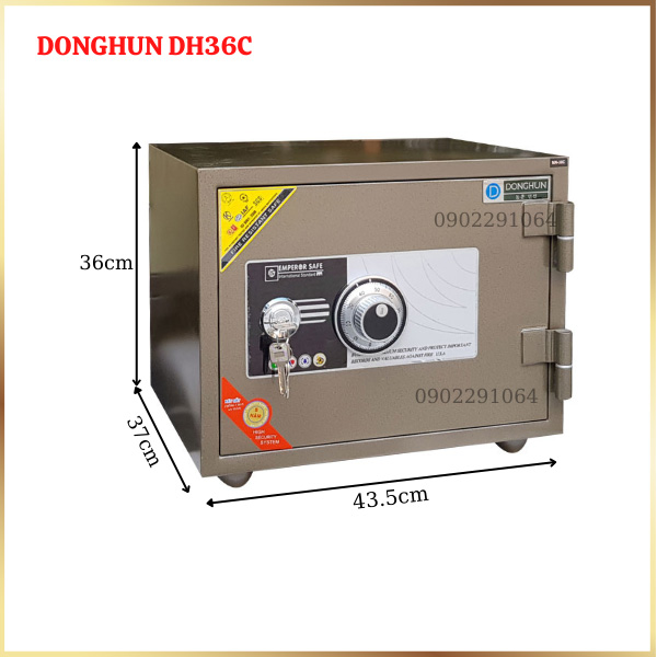 Hình ảnh Két sắt Hàn Quốc Donghun DH36C khóa cơ đổi mã0