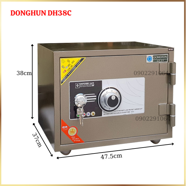 Két sắt Hàn Quốc Donghun DH38C khóa cơ đổi mã