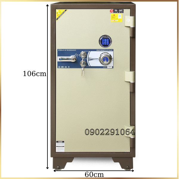 Hình ảnh Két sắt Hàn Quốc trusafe KS200 khóa vân tay điện tử đổi mã0
