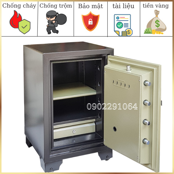 Hình ảnh Két sắt Hàn Quốc trusafe KTS120 khóa cơ đổi mã chống cháy2