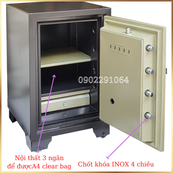 Hình ảnh Két sắt Hàn Quốc trusafe KTS120 khóa cơ đổi mã chống cháy1