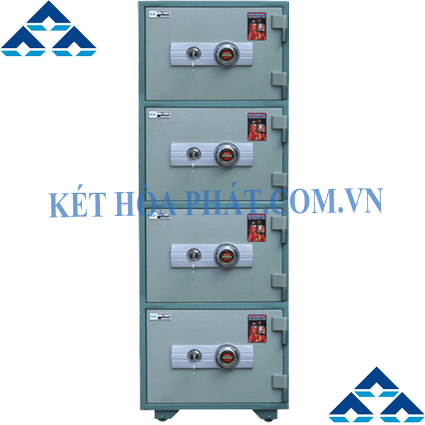 Hình ảnh két sắt Hòa Phát 4 tầng chống cháy KS50T40