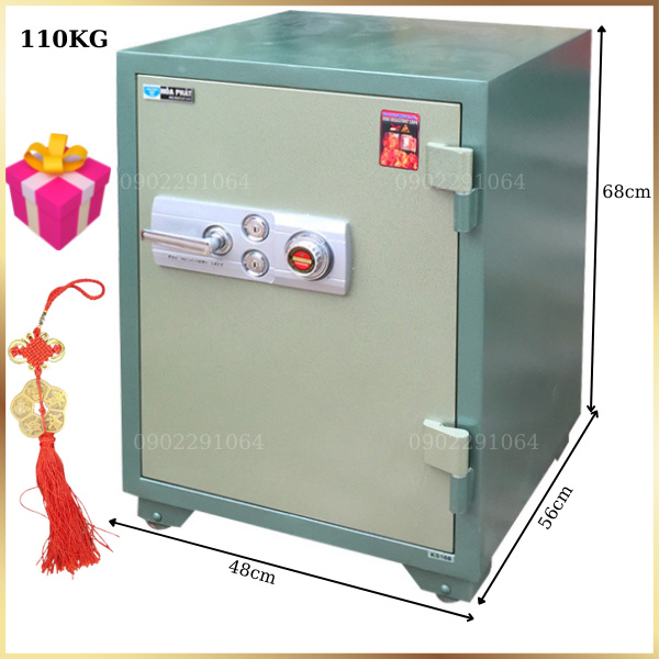 Két sắt Hoà Phát KS110 K2C1 khóa cơ (2 ổ khóa)