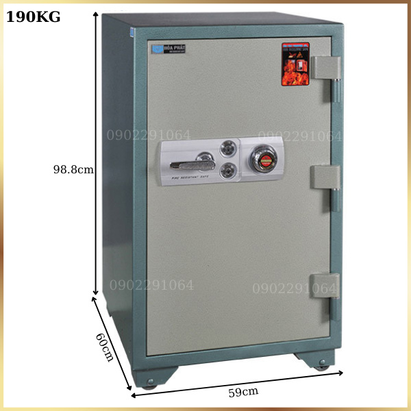 Hình ảnh két sắt hòa phát KS190K2C1 khóa cơ cỡ lớn0