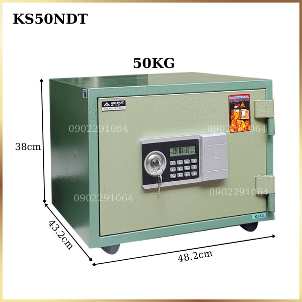Hình ảnh Két sắt chống cháy Hòa Phát KS50NDT Điện tử0