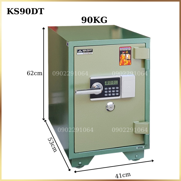 Két sắt hòa phát KS90K1DT điện tử chống cháy