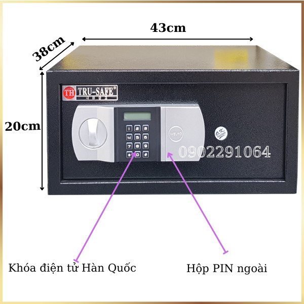 Két sắt mini ks421 cỡ nhỏ để tủ