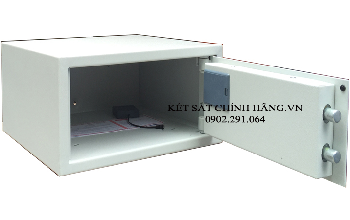 Két sắt khách sạn welko KS52 trắng khóa điện tử an toàn dễ sử dụng