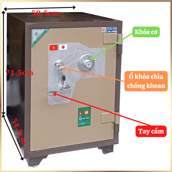 Két sắt Việt Nhật khóa cơ chính hãng