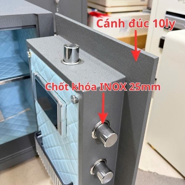 Két sắt KIVA Xuân Hòa chống trộm nhờ thiết kế chắc chắn