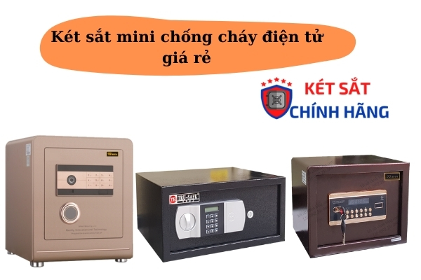 Két sắt mini chống cháy khóa điện tử sản phẩm dễ sử dụng 