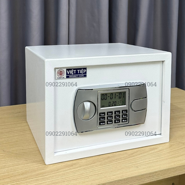 Két sắt mini khách sạn Việt Tiệp KVT55 màu trắng