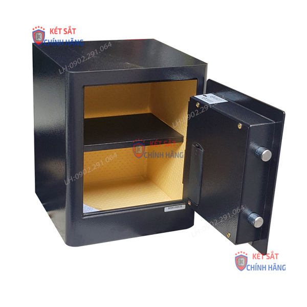 Két sắt mini vân tay điện tử AIFEIBAO HK-MD-35AG nội thất bọc da cao cấp 