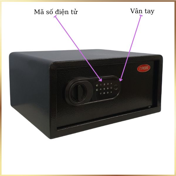 Két sắt mini vân tay điện tử BG200LT bắt vít vào tủ